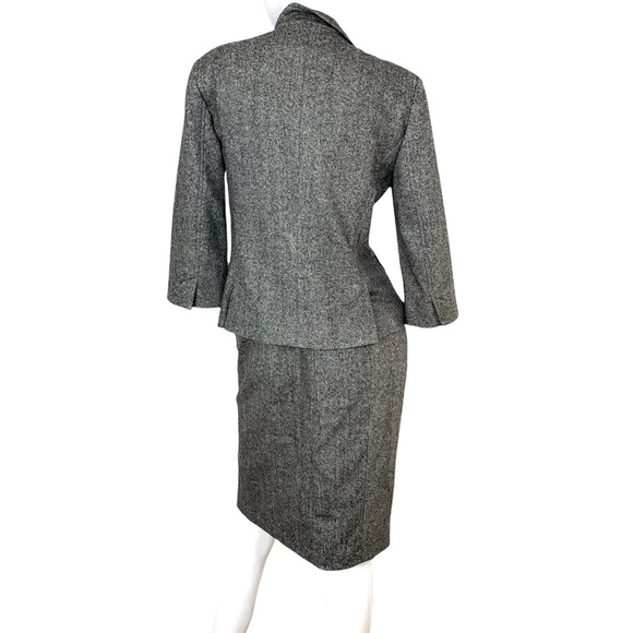 French Connection Gray Wool Tweed Blazer Jacket - Picture 3 of 5